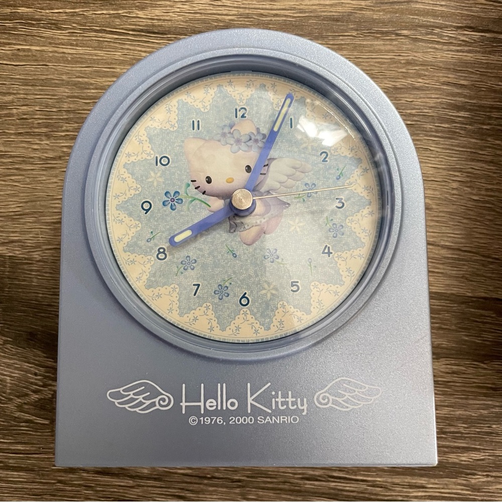 Hello Kitty Angel Blue Alarm Clock